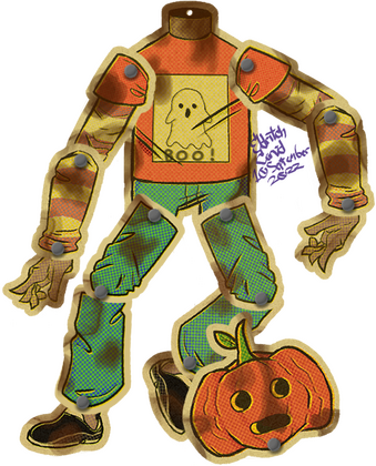 Vintage Halloween decoration character art